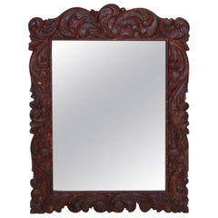Hand-Carved Mirror