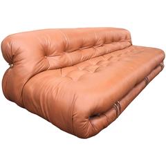 Tobia Scarpa Soriana Leather Sofa