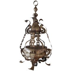 Early 19th Century French Tole Hanging Lantern
