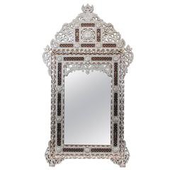 19th Century Syrian Mirror Inlay with Mother-of-Pearl