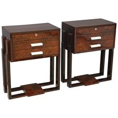 A Pair of Art Deco Side Tables