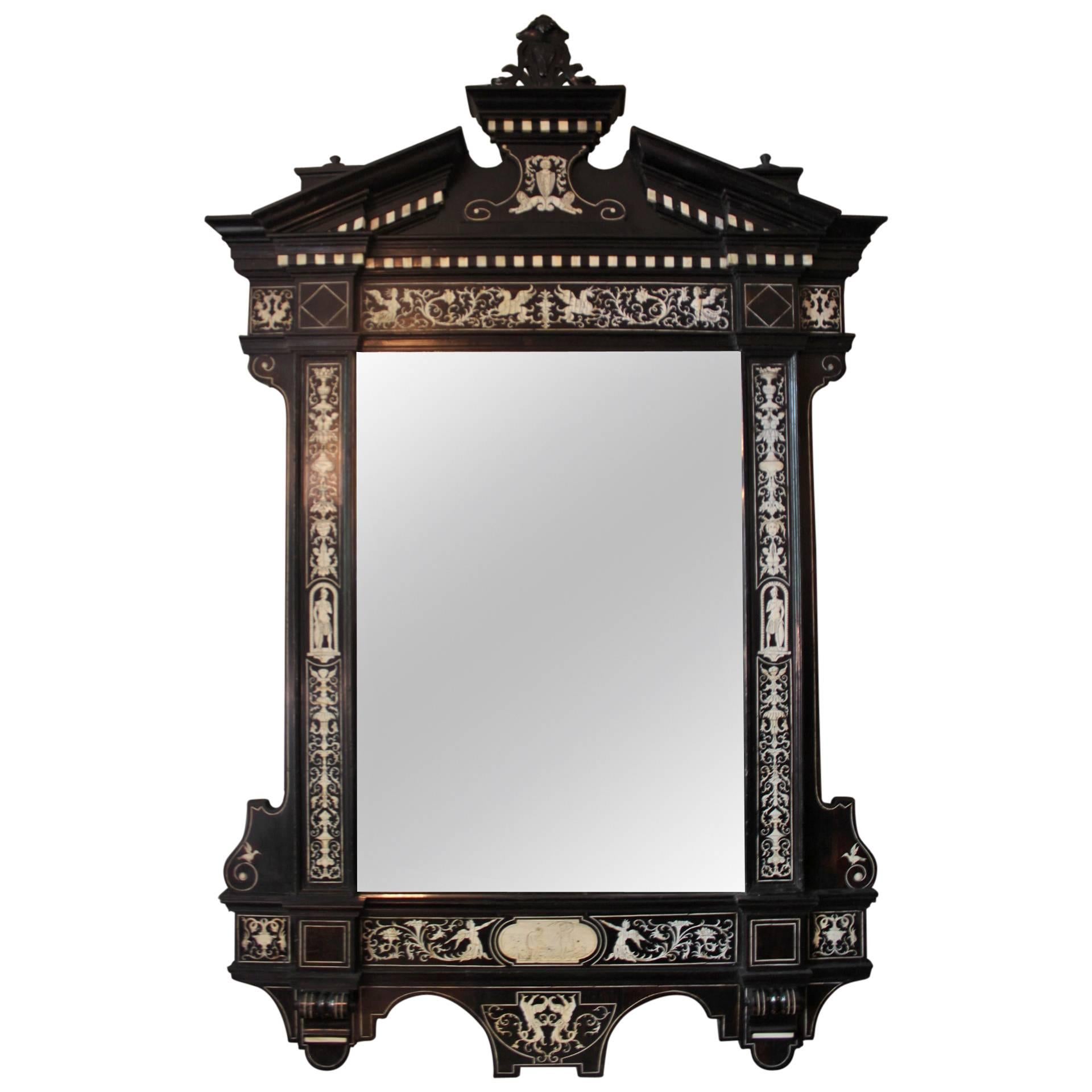 Mirror in Renaissance Style Middle of the 19th Century For Sale