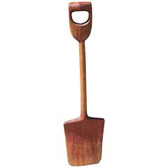 Early 19th Century Hand-Carved and Painted Shovel 4