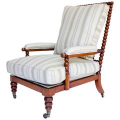 Antique Bobbin Lounge Chair