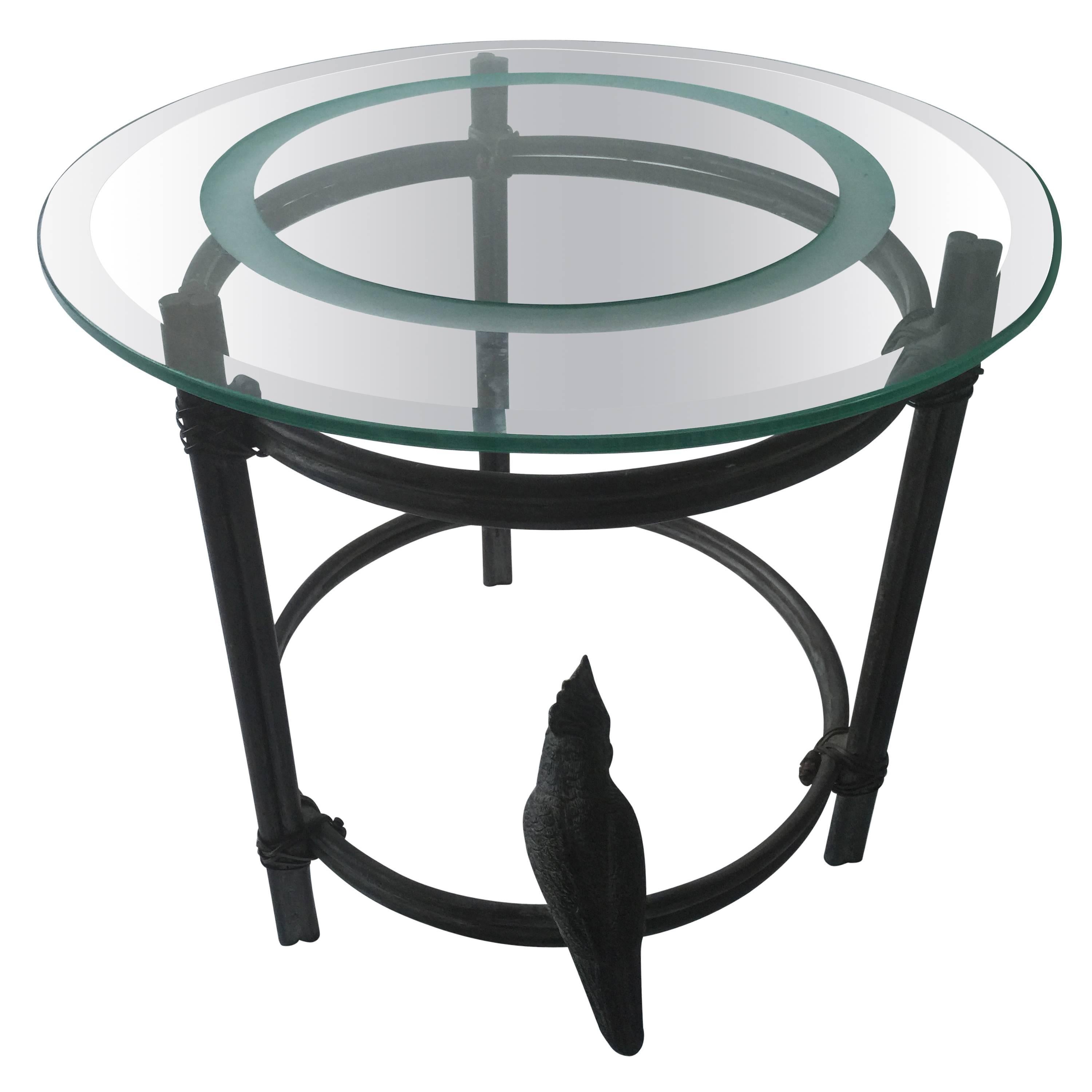 Diego Giacometti Inspired Bronze Cockatoo Table For Sale