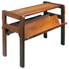 Jacques Adnet Small Light Oak Small Bookcase, circa 1932-1935