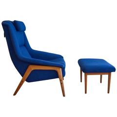 Folke Ohlsson Lounge Chair and Ottoman