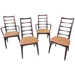 Vintage Niels Kofoed Rosewood Dining Chairs