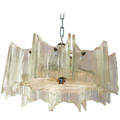 J.T. Kalmar of Austria Ice Glass Chandelier