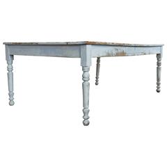 Very Large Painted Dining Table Very Large Painted Dining Table