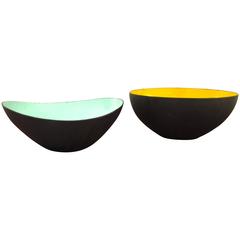 Pair of Krenit Bowls by Herbert Krenchel, 1960