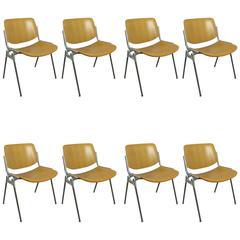Used Eight Chairs by Giancarlo Piretti