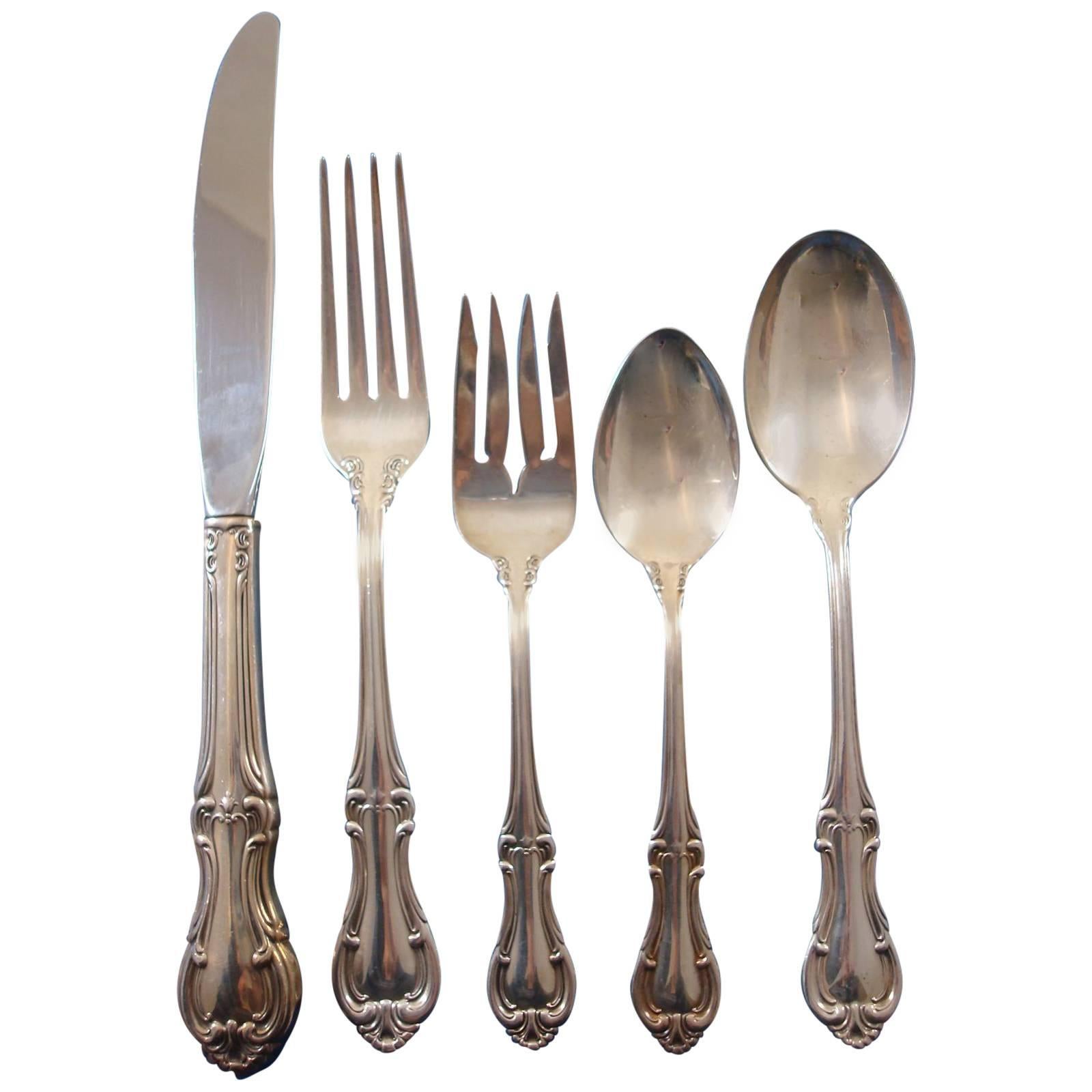 Joan of Arc by International Sterling Silver Flatware Place Size 60 Pieces Set