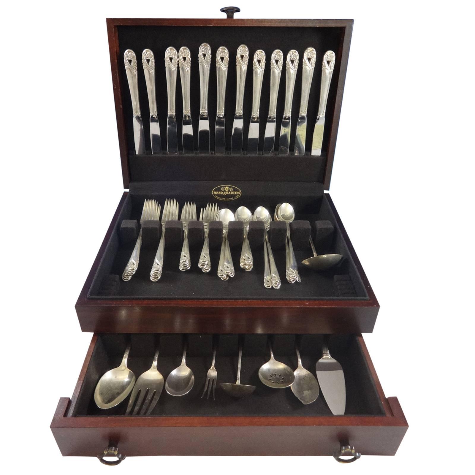 Spring Glory by International Sterling Silver Flatware Service 12 Set 69 Pieces For Sale