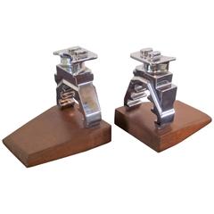 Chromed Industrial Automotive Bookends