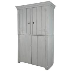 Painted Antique American Country Cupboard 5