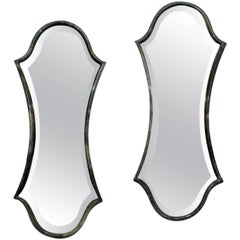 Pair of Parchment Mirrors