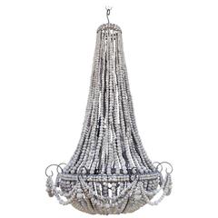 Clay Beaded Elongated Chandelier