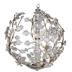 Vintage French Silvered Light Fixture