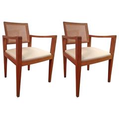 Pair of French Reconstruction Armchairs by Emile Seigneur