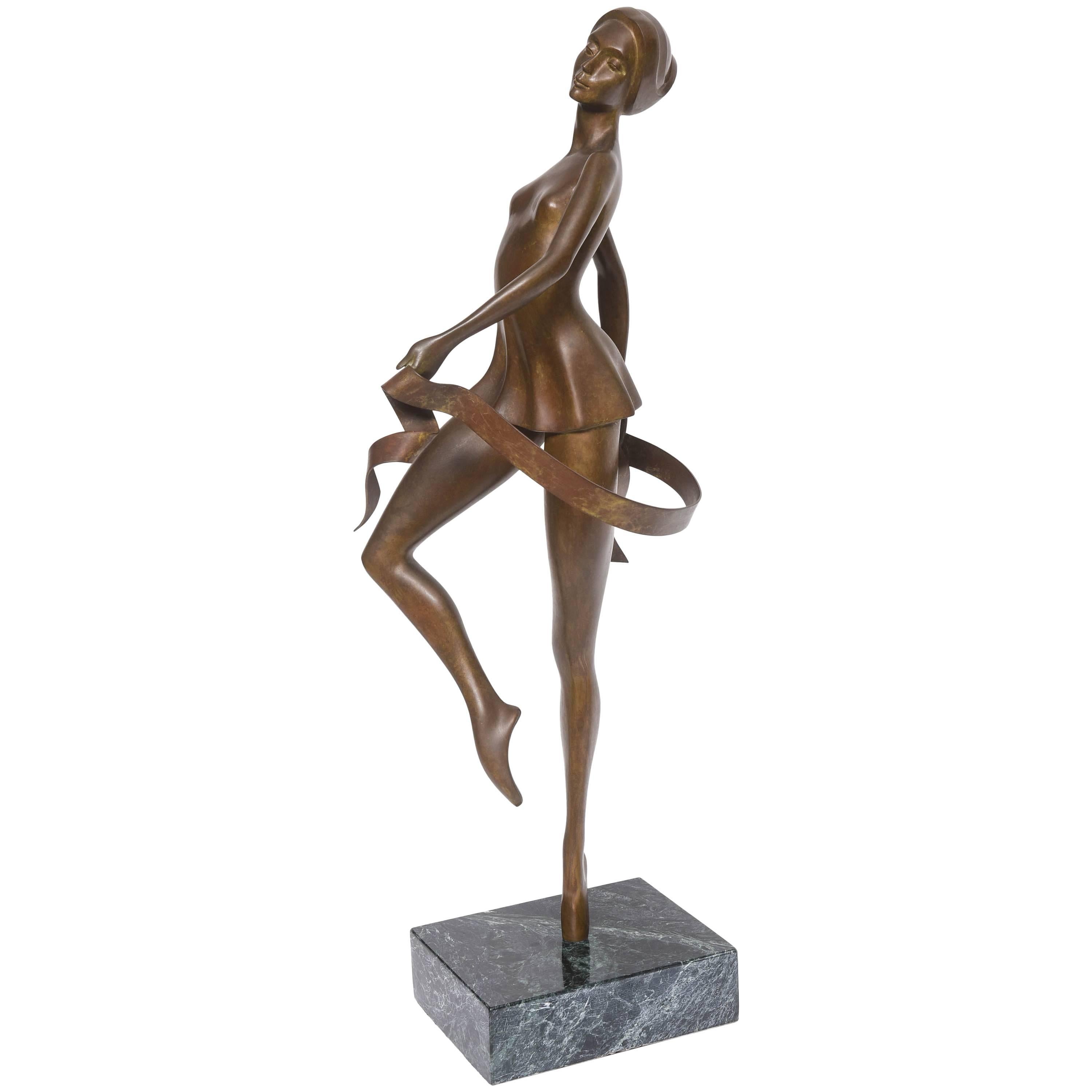 Bunny Adelman Sculpture en bronze Danseuse de ballet