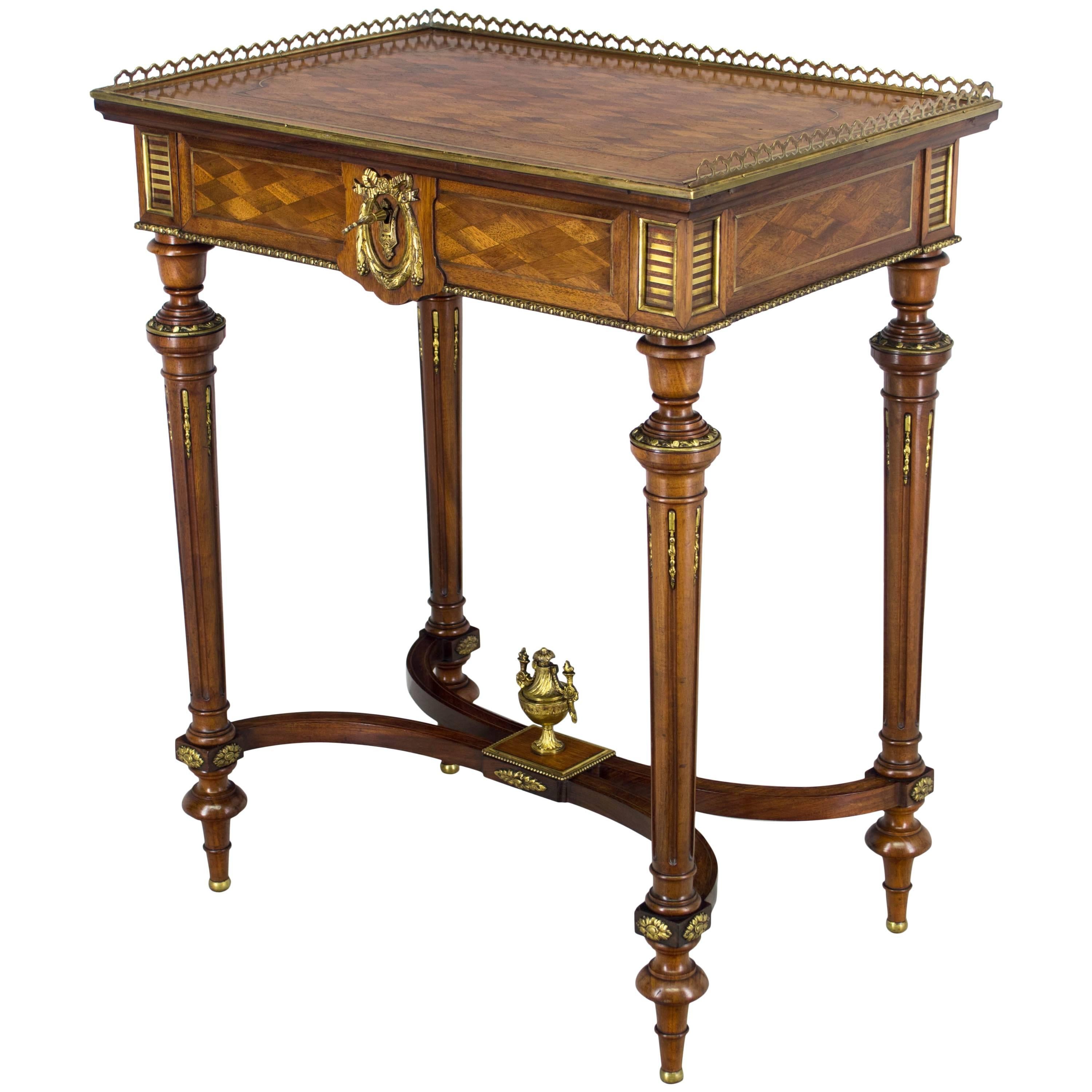 19th Century Napoleon III Travailleuse or Side Table