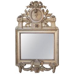 French Louis XVI Giltwood Mirror 8