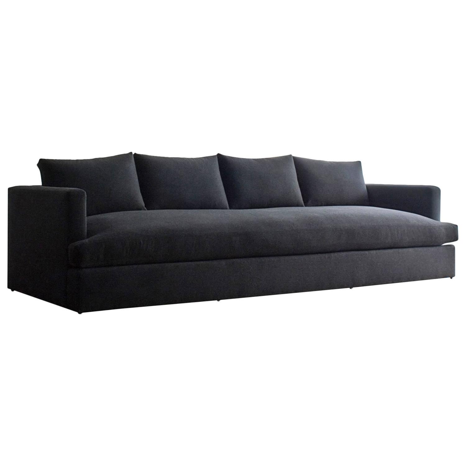 Contemporary Chelsea Square Deep Sofa, Custom and Made to Order by Dmitriy and Co For Sale at 