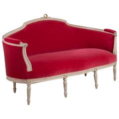 Mid-19th Century, Swedish Painted Rococo Style Sofa