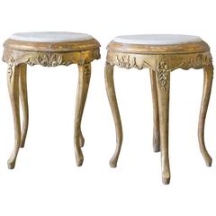 Pair of Vintage Louis XV Style Side Tables