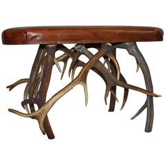 English Stag Horn Bench