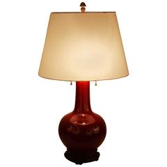Chinese Import Sang de Boeuf Customized Table Lamp
