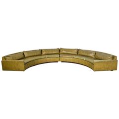 Milo Baughman Semi-Circular Sectional Sofa