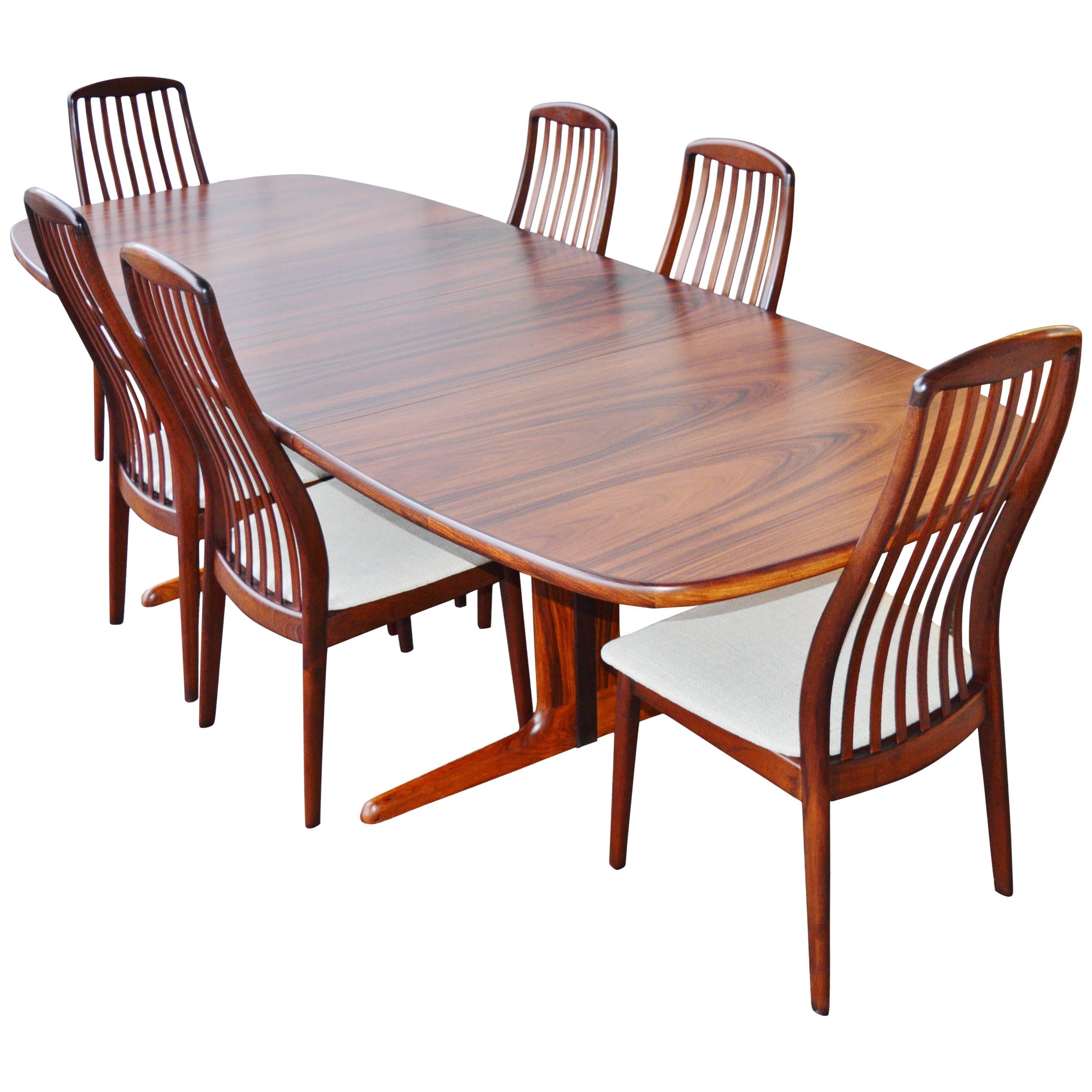 Danish Rosewood Dining Set by Skovby