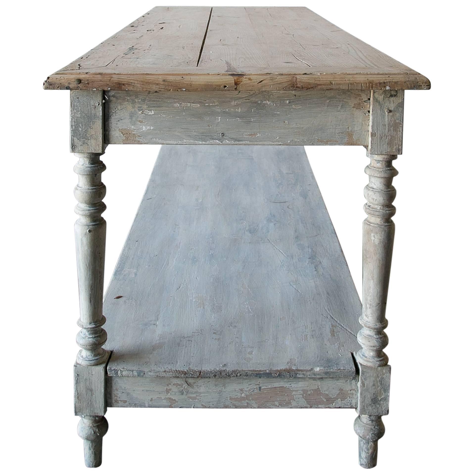 Antique French Drapery Table, circa 1900