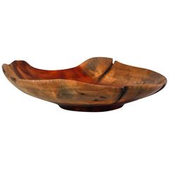 Arturo Solano Cuenco de madera torneada de Ron Ron Burl, Costa Rica