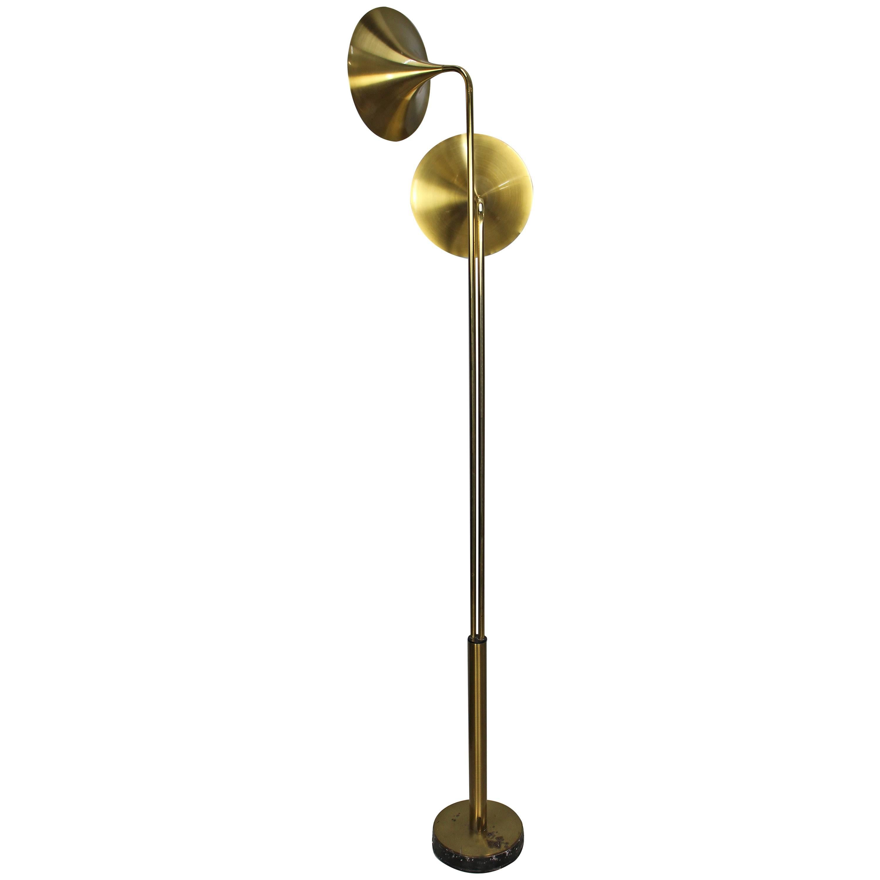 Italian Brass Floor Lamp