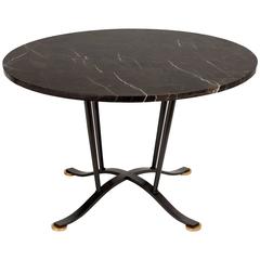 Maison Leleu, Marble-top coffee table, France, 1962