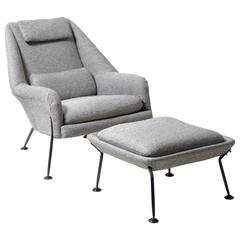 Ernest Race Heron chair & footstool