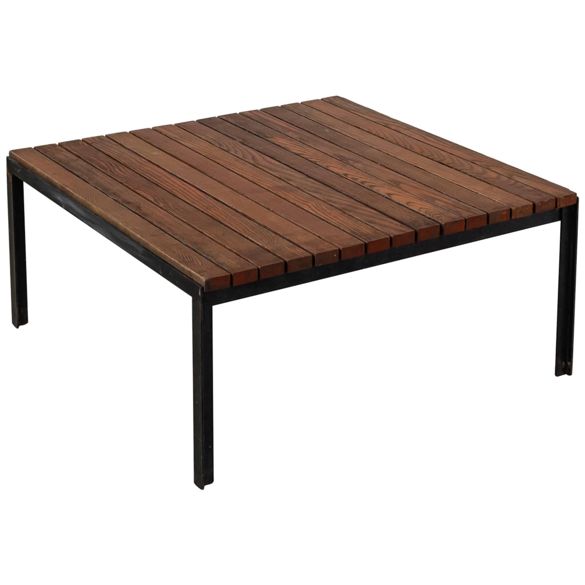 Florence Knoll Early "T-Bar" Slat Coffee or Side Table, USA, 1950s For Sale