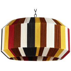 Paul Marra Custom Large Sculptural Hand-Dyed String Pendant 10