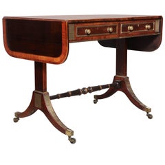 Regency Rosewood Sofa Table in the Manner of John McLean