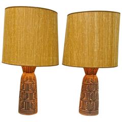 Pair of Ceramic Lamps by Design Technics