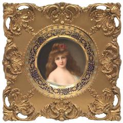 Royal Vienna Portrait Plaque