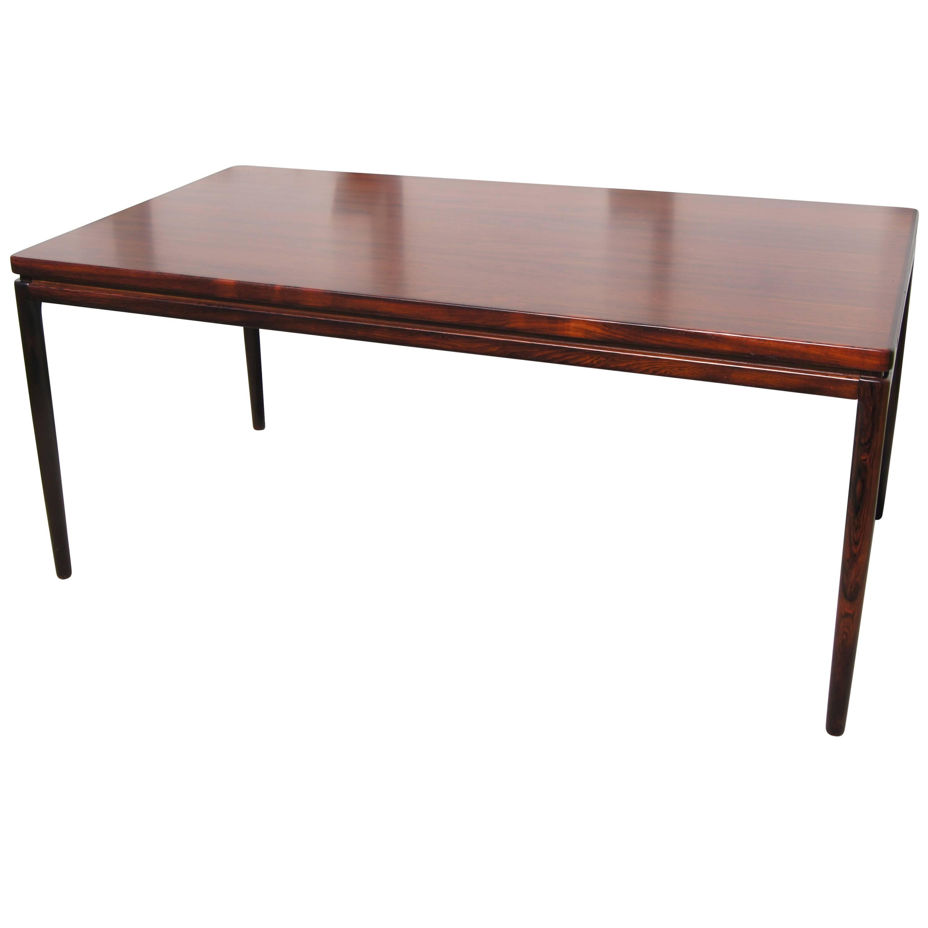 Johannes Andersen Danish Rosewood Extension Dining Table