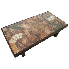 1960s Ceramic Coffee Table, Vallauris, France 5