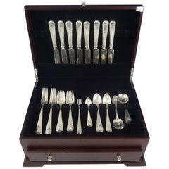 Lebolt Sterling Silver Flatware Set Hand-Wrought Chicago 72 Pcs Arts & Crafts