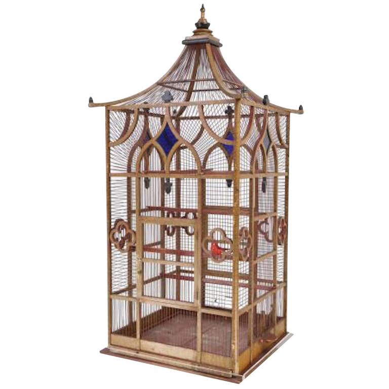 Grand Scaled Gothic Victorian Birdcage at 1stdibs