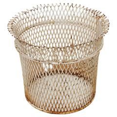 Large Mathieu Matégot Paper Basket in Original Condition