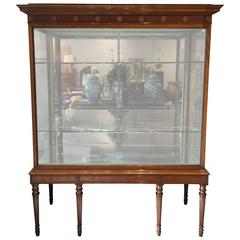 Edwardian Satinwood Display Cabinet 7